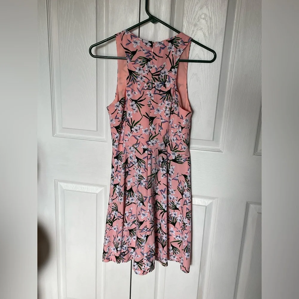 Banana Republic Pink Floral Midi Dress - Picture 3 of 3
